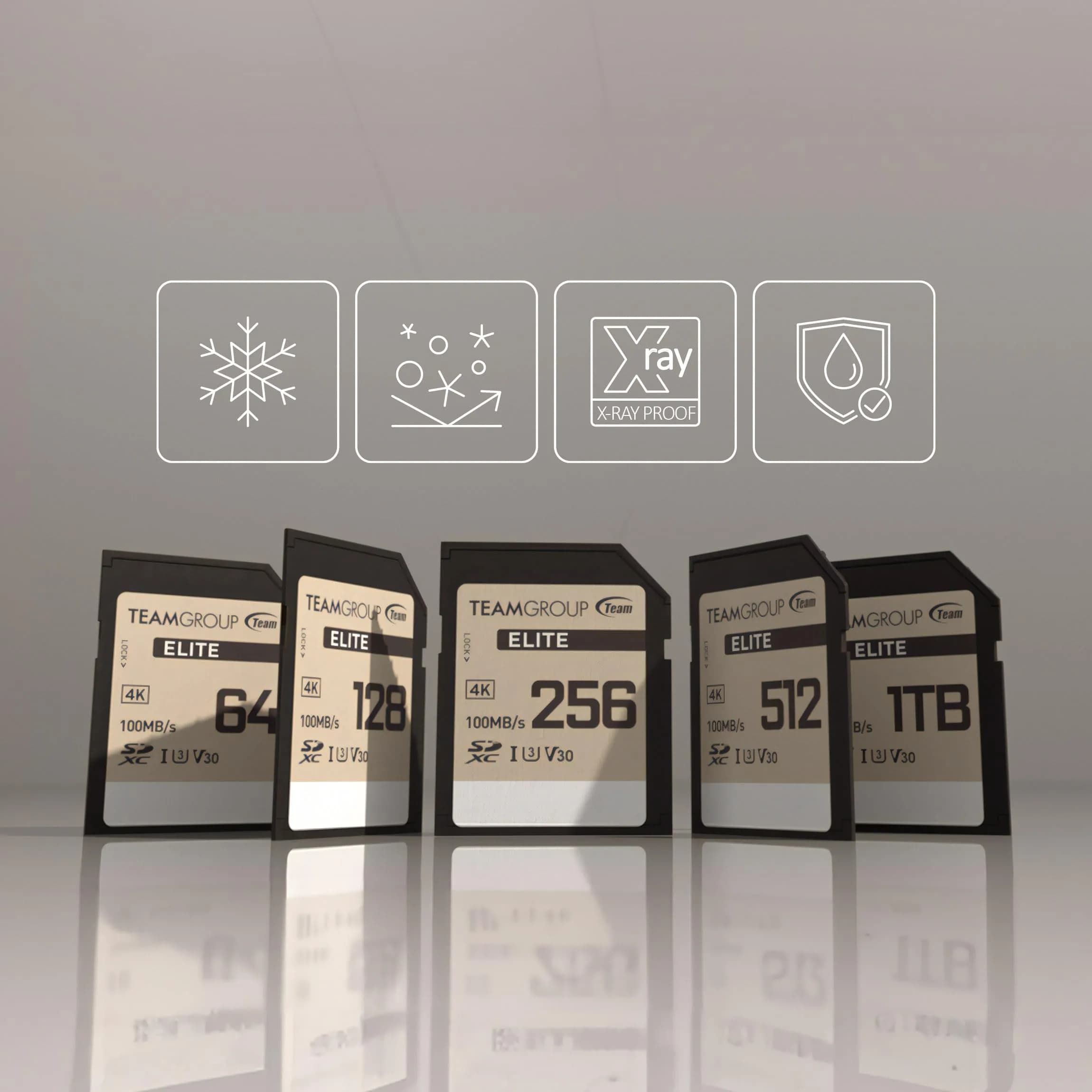 TEAMGROUP Elite 256GB SDXC Memory Card 256 GB (8.45 Fl Oz) | 4K UHD Video Recording - view 4