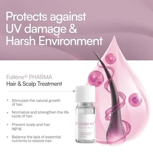 Foltene Hair Regrowth Serum, Tricalgoxyl, Anti-Thinning, 12 Vials | Nourishing scalp treatment for women thumbnail 3