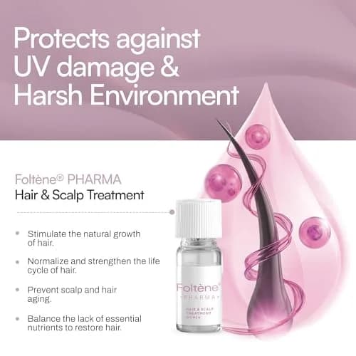 Foltene Hair Regrowth Serum, Tricalgoxyl, Anti-Thinning, 24 Vials | Nourishes & Strengthens Hair from Roots thumbnail 3