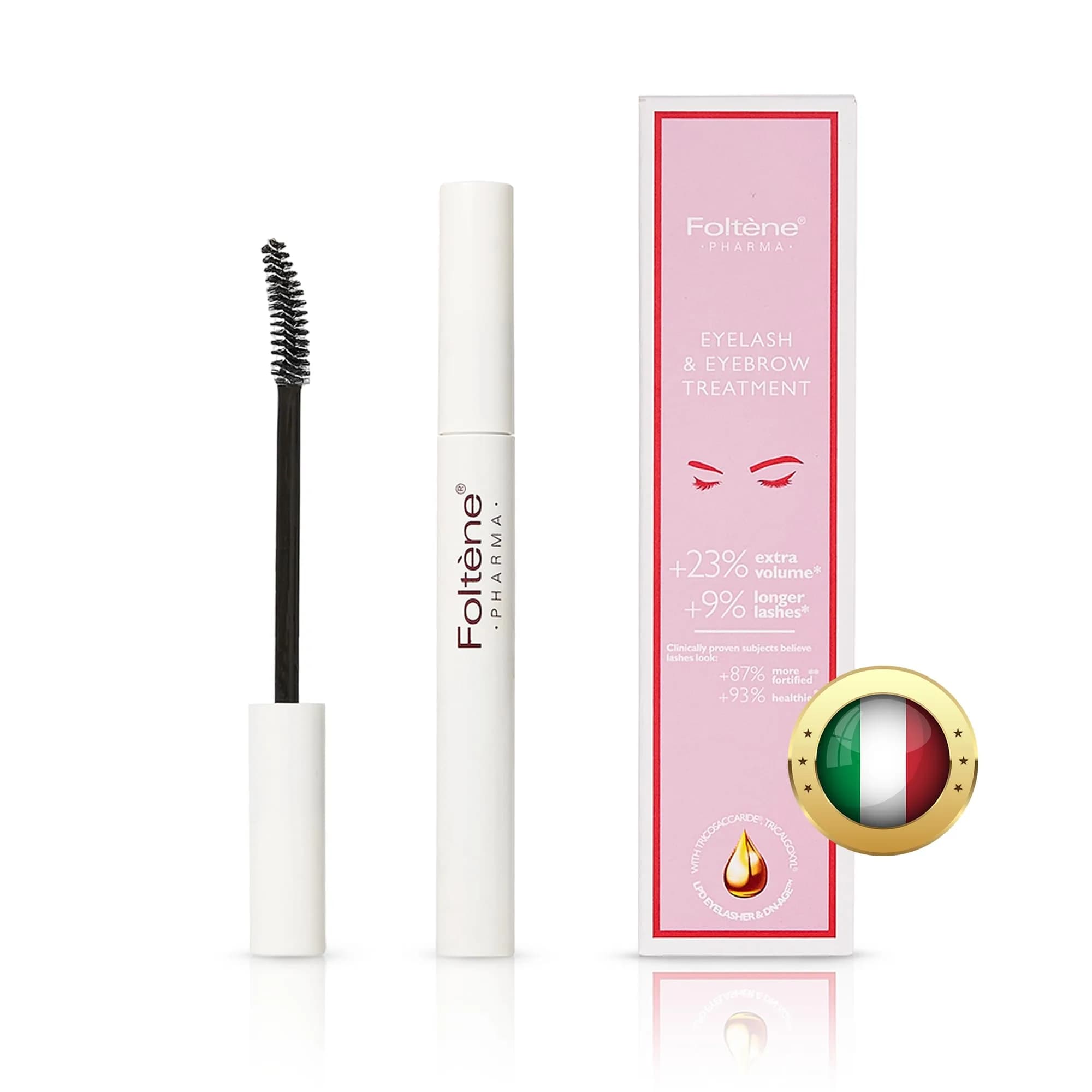 Foltene Eyelash & Eyebrow Treatment Serum 10ml (0.34 Fl Oz) | Stimulates Growth for Fuller, Longer Lashes & Brows