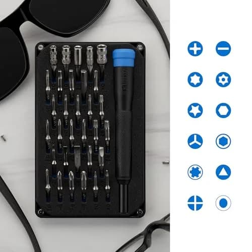 iFixit Moray Driver Kit - 32 Precision Bits for Electronics | Compact, Complete, Durable thumbnail 3