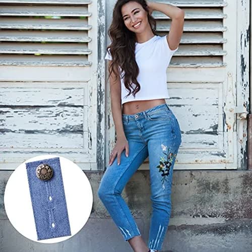 J.CARP Denim Waist Extender Button for Jeans and Skirt | Adjustable Metal Buttons, 4 Assorted Colors thumbnail 4