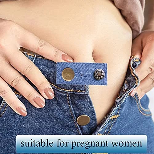 J.CARP Denim Waist Extender Button for Jeans and Skirt | Adjustable Metal Buttons, 4 Assorted Colors thumbnail 5