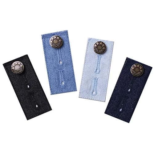 J.CARP Denim Waist Extender Button for Jeans and Skirt | Adjustable Metal Buttons, 4 Assorted Colors thumbnail 2