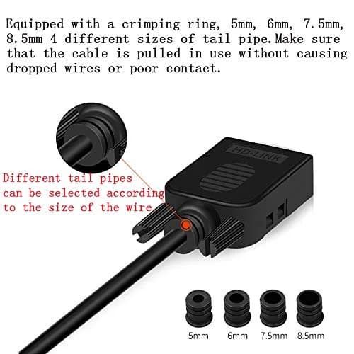 ANMBEST Solderless DB9 Serial to 9-Pin Female Adapter (2-Pack) | Screw Lock Housing Connector thumbnail 4