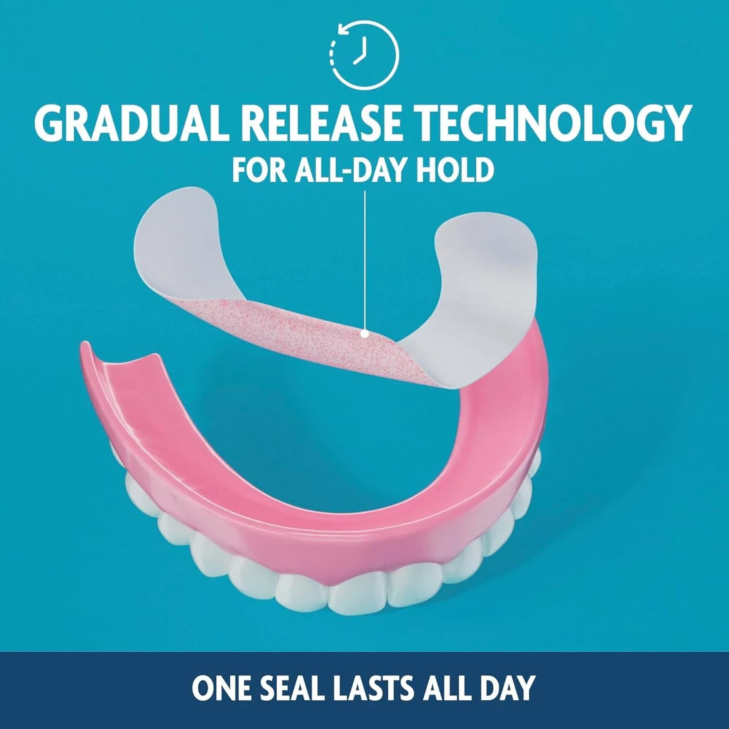 SEA BOND Fresh Mint Denture Adhesive Seals, Lowers 120 Count (4 Pack) | Zinc-Free, All-Day Hold - view 5
