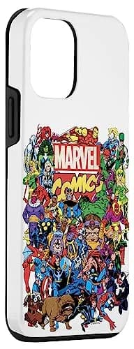 Marvel iPhone 12 Mini Marvel Comics Group Shot Case | Heavy Duty Protection with Shock-Absorbent TPU & Scratch-Resistant Polycarbonate thumbnail 3