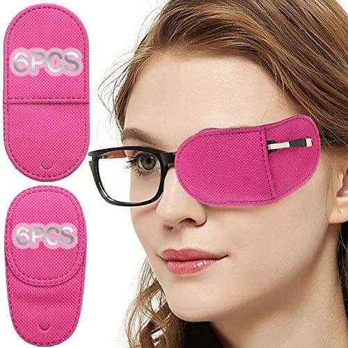 VEEJION Pink 12PCS Eye Patches for Adults & Kids | Treat Lazy Eye & Amblyopia thumbnail 1