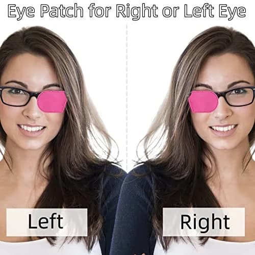 VEEJION Pink 12PCS Eye Patches for Adults & Kids | Treat Lazy Eye & Amblyopia thumbnail 3