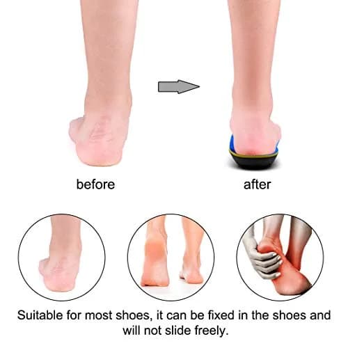 STSVZORR Plantar Fasciitis Orthotic Insoles 220 lbs+ High Arch Support | Relieves Foot & Knee Pain thumbnail 6