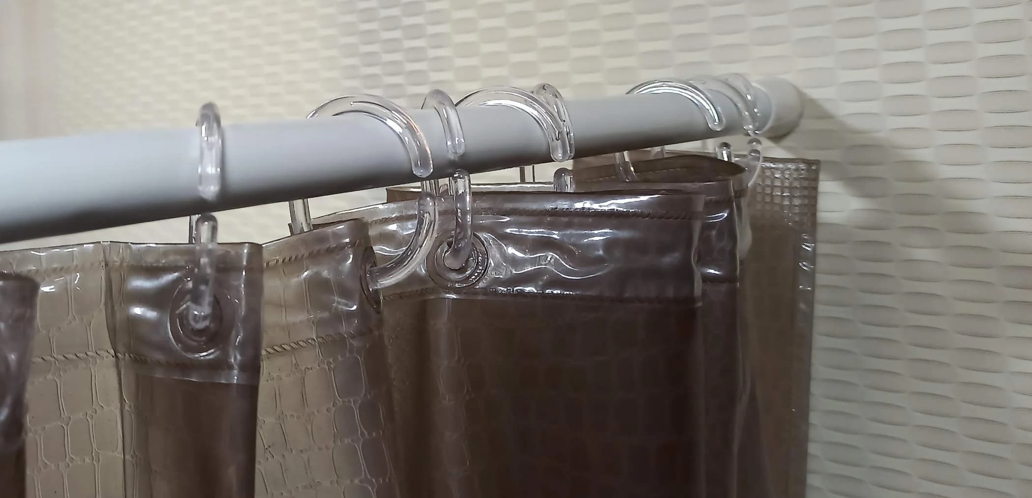 FAPBADRI Transparent Plastic Shower Curtain Rings 36 Pieces | Rust-Free C-Design for Easy Installation - view 4