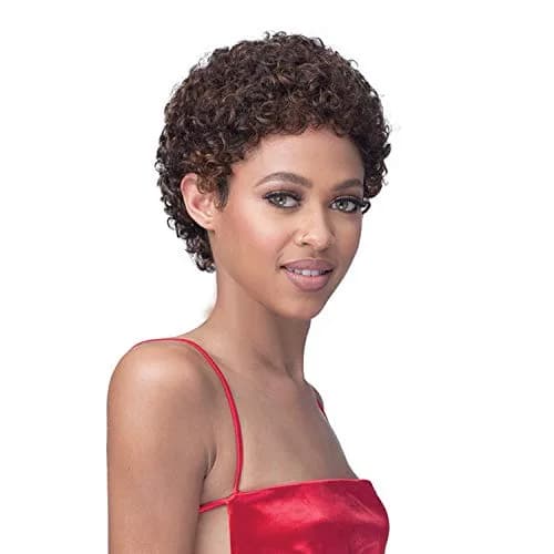 BOBBI BOSS Human Hair Wig MH1271 Lea (51) | 100% Human Hair, Salt&Pepper Off Black, Easy Maintenance, Tangle & Shed Free thumbnail 2