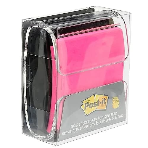 Post-it Pop-up Notes Dispenser, Black Base Clear Top, 3x3 in, Pack of 6 | Dispenses Notes One at a Time thumbnail 6