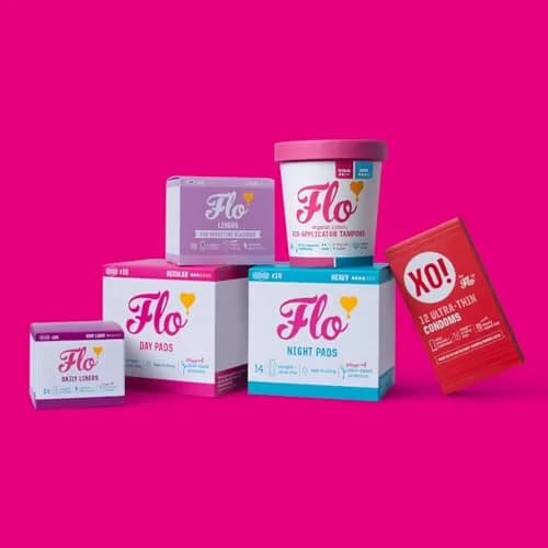 FLO Night Menstrual Pads 80 Count (Pack of 1) | Organic Bamboo Period Pads for Women with Wings thumbnail 8