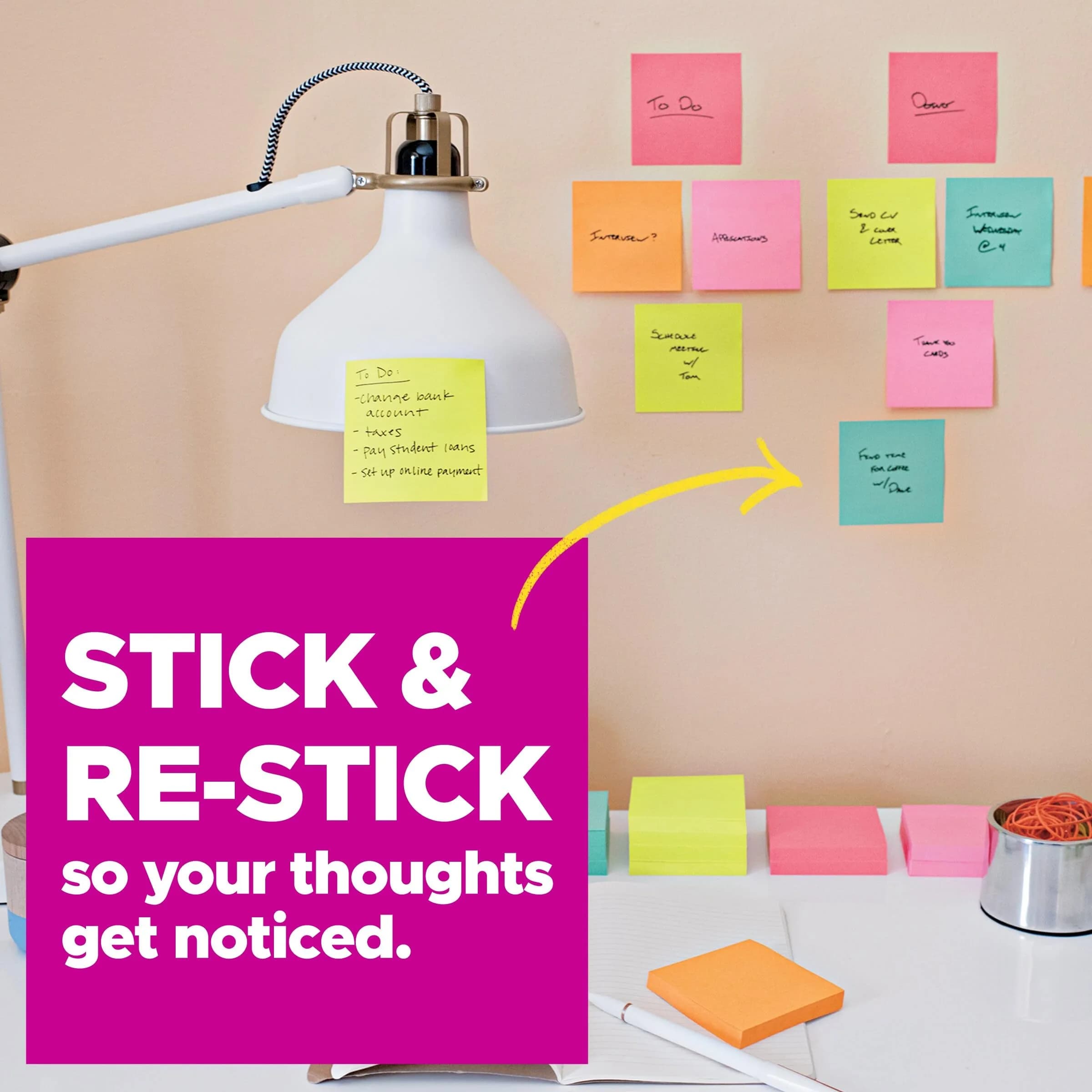 Post-it Super Sticky Notes, 192 Pads | 3 x 3 in, Supernova Neons Collection - view 4