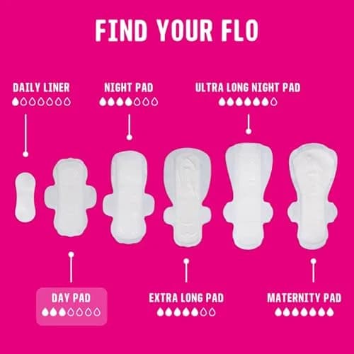 FLO Day Menstrual Pads 88 Count | Organic Bamboo Period Pads with Wings, Ultra-Thin, Regular Flow thumbnail 6