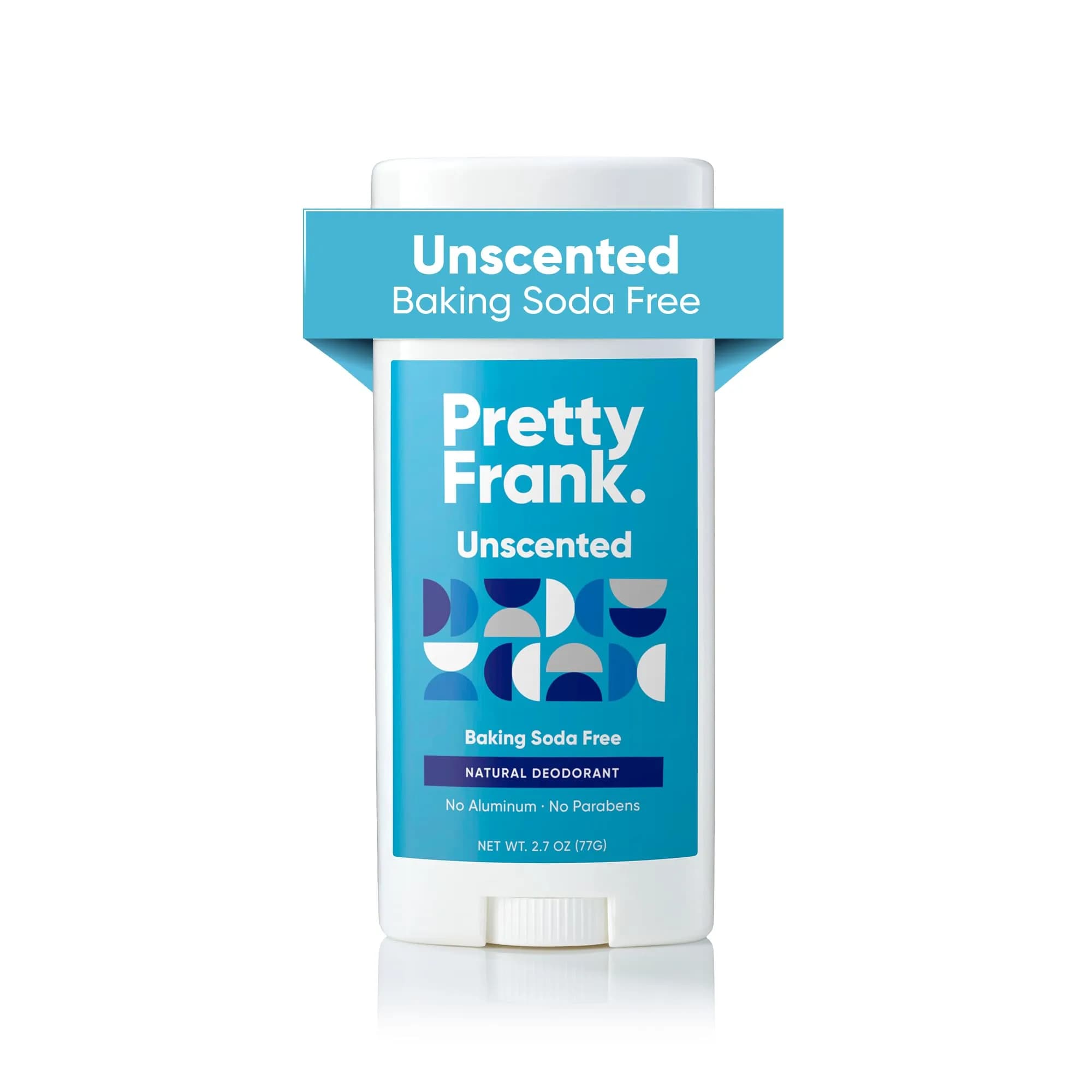 PRETTY FRANK Aluminum-Free & Baking Soda-Free Deodorant Stick, Unscented | Sensitive Skin Friendly, Organic Ingredients, No Fragrance (70-120 chars)