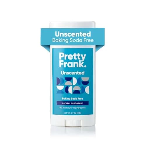PRETTY FRANK Aluminum-Free & Baking Soda-Free Deodorant Stick, Unscented | Sensitive Skin Friendly, Organic Ingredients, No Fragrance (70-120 chars) thumbnail 1