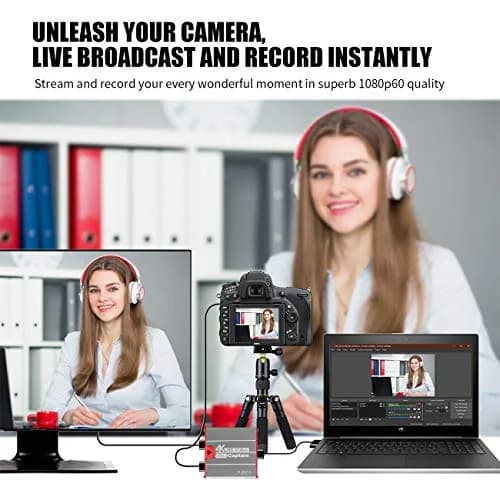 Mirabox USB3.0 4K HDMI Video Capture Card HSV3202, 1080p@60fps, 105g (3.7oz) | Zero Latency HDMI Passthrough for OBS Twitch Streaming thumbnail 3