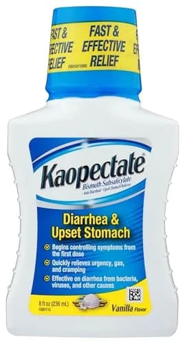 Kaopectate Multi-Symptom Diarrhea Medication for Adults, 8oz, Vanilla | Fast Relief & Digestive Comfort thumbnail 1