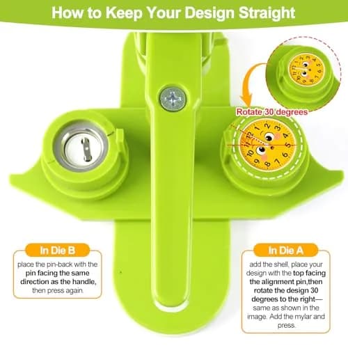 MK.Bear Button Maker Machine 32mm | DIY Gift & Custom Badge Creation (70-120 chars) thumbnail 6
