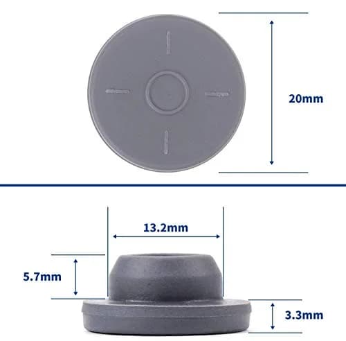 APUXON 20mm Butyl Rubber Stoppers, 100 Count | Lab Supply for Liquid Culture Jars thumbnail 2