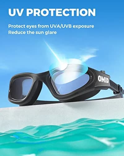 OMID Polarized Swim Goggles for Adults | 180° Wide View Anti-Fog thumbnail 3