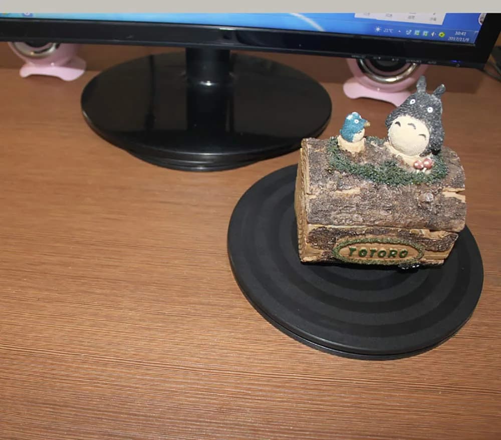 kydely Black 8" Mini Bonsai Turntable | Smooth 360-Degree Rotation for Pruning & Display - view 5
