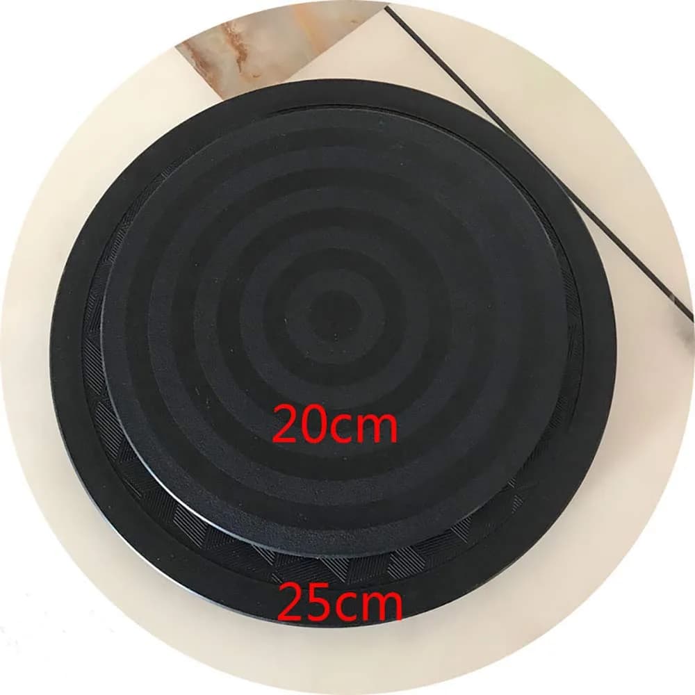 kydely Black 8" Mini Bonsai Turntable | Smooth 360-Degree Rotation for Pruning & Display - view 6