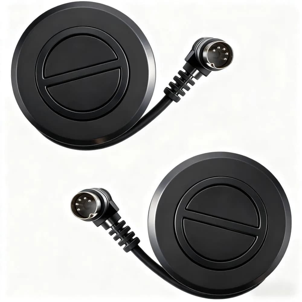Podoy Electric Recliner Switch Replacement 2 Button 5 Pin Plug | Universal Fixed Power Lift Chair — Round