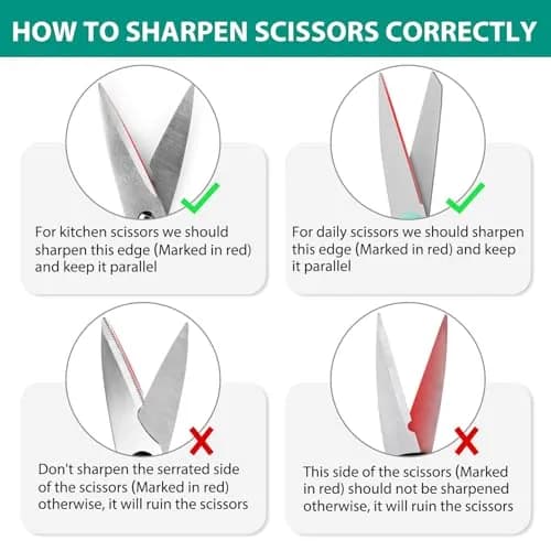 Longzon 4-Stage Knife Sharpener with Cut-Resistant Glove | Restores Dull Blades thumbnail 6