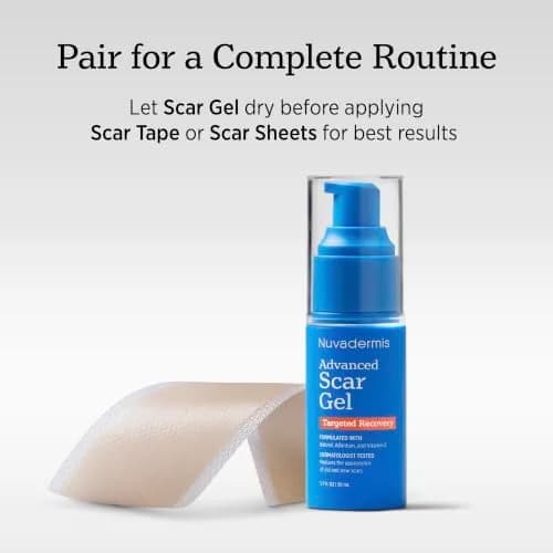 NUVADERMIS Silicone Scar Sheets for Surgical & Old Scars | Hydrating, Comfortable & Dermatologist Tested thumbnail 7