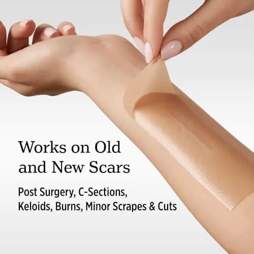 NUVADERMIS Silicone Scar Sheets for Surgical & Old Scars | Hydrating, Comfortable & Dermatologist Tested thumbnail 3