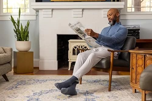 Dr. Scholl's Men's Advanced Relief Blisterguard Crew Socks 6.5-12 US | All-Day Comfort & Blister Prevention thumbnail 6