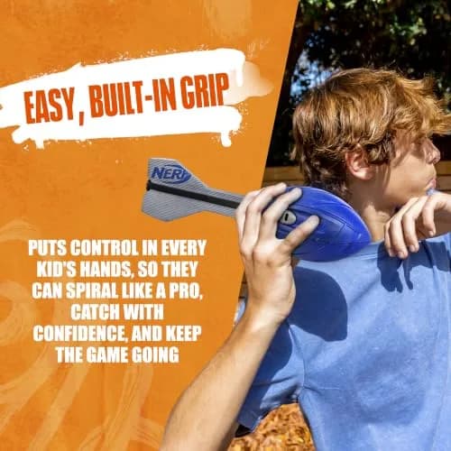 Nerf Vortex Aero Howler Foam Ball – Blue – 8 cm (3.19") | Whistling Flight & Long-Distance Passes thumbnail 4