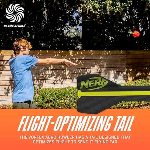 Nerf Vortex Aero Howler Foam Ball 31cm (12.25 in) | Whistles Loud for Long-Distance Throws thumbnail 4