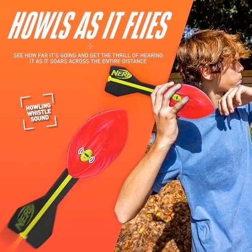 Nerf Vortex Aero Howler Foam Ball 31cm (12.25 in) | Whistles Loud for Long-Distance Throws thumbnail 3