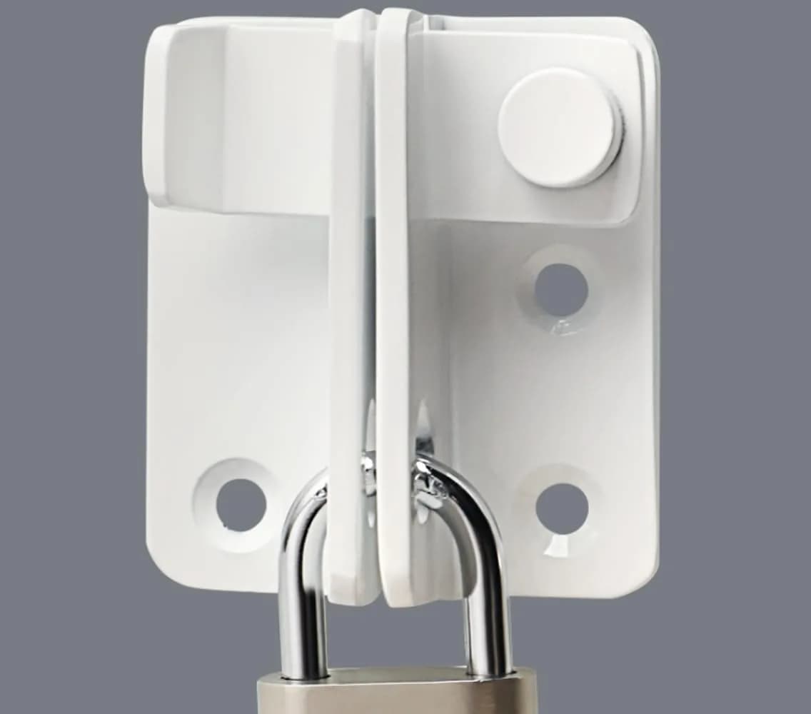 Alise Flip Latch Gate Latches Slide Bolt Lock for Barn & Garden | Stainless Steel White — White