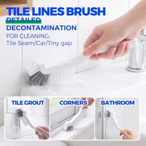Holikme 6 Pack Dish Brush Set with Handle for Cleaning, Green | Heavy Duty Kitchen & Household Scrubbing Tool thumbnail 4