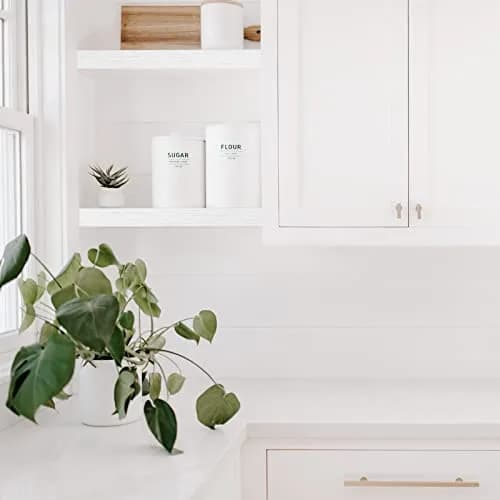 QEEIG White Floating Wall Shelves Set of 2 | 40.4 cm (15.7") x 17 cm (6.7") | Farmhouse Home Decor thumbnail 9