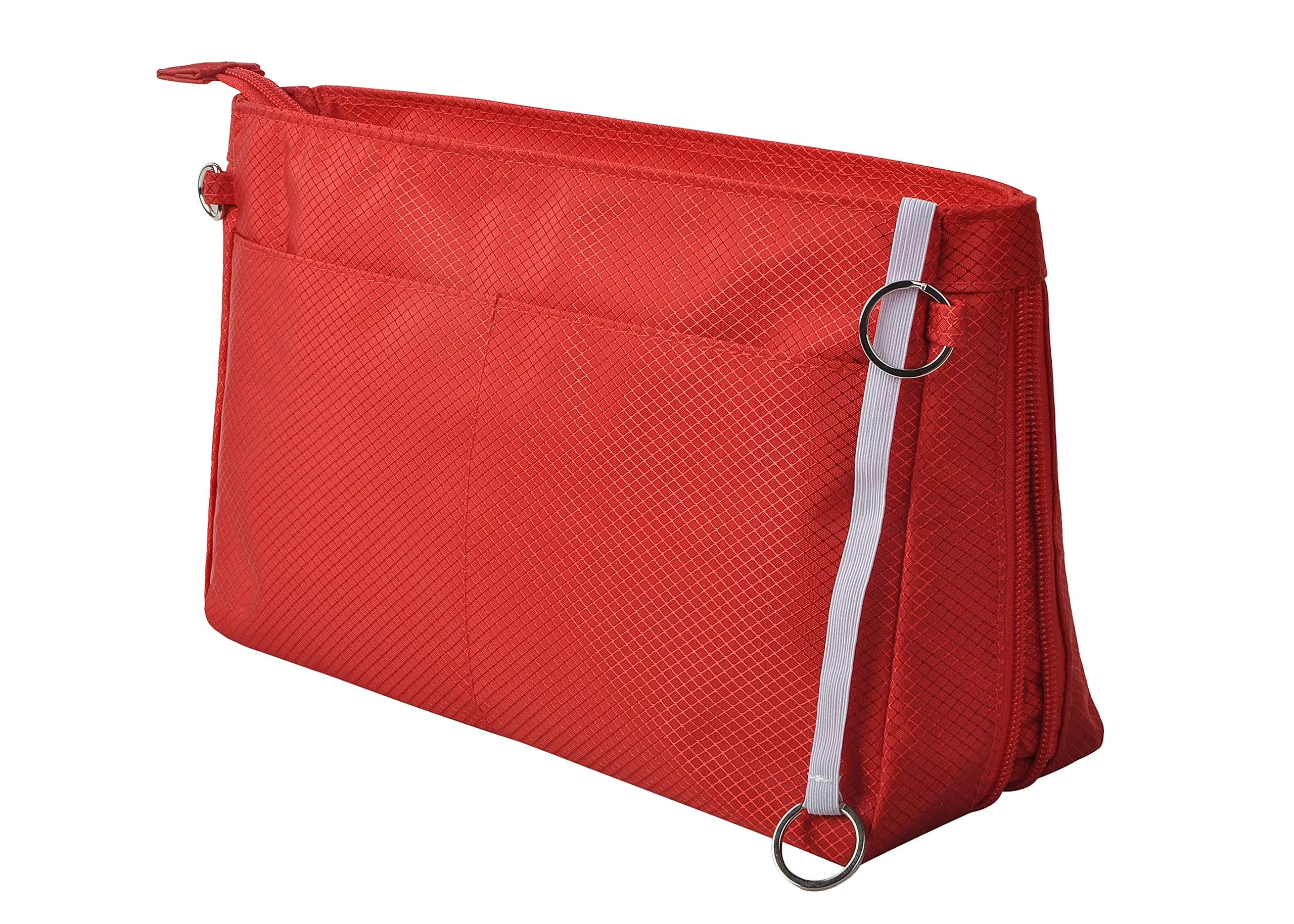 Vercord Expandable Red Nylon Handbag Purse Organizer Insert Liner Shaper Bag - Medium - main product image