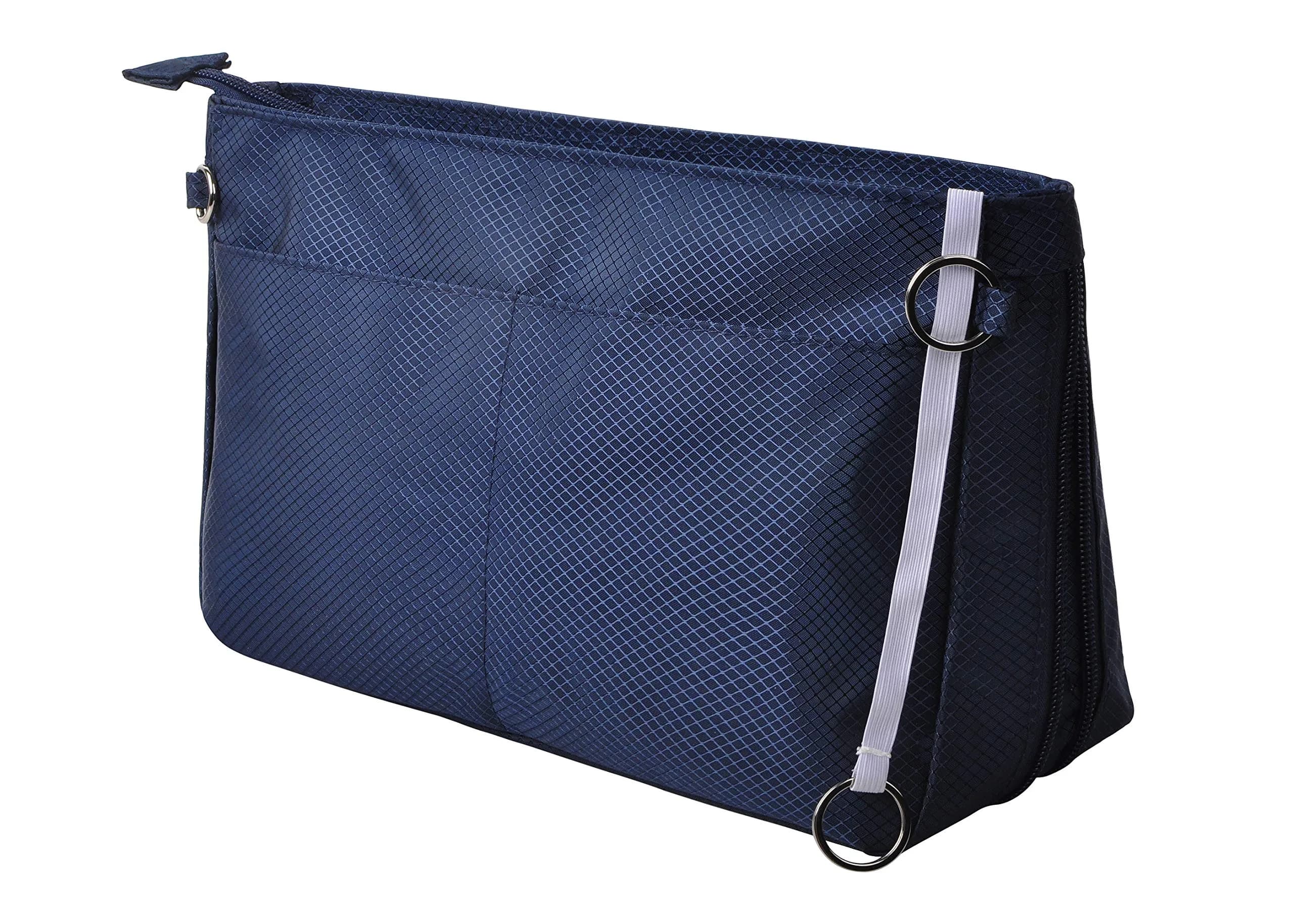 Vercord Navy Medium Expandable Nylon Handbag Purse Organizer - Waterproof Bag in Bag Liner - main product image