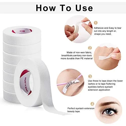 JASSINS Eyelash Tape,Adhesive Fabric,9m x 0.47in | Breathable, Portable, Salon-Quality thumbnail 5