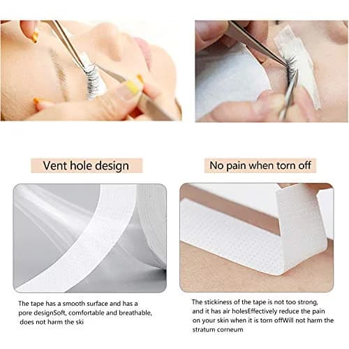 JASSINS Eyelash Tape,Adhesive Fabric,9m x 0.47in | Breathable, Portable, Salon-Quality thumbnail 3
