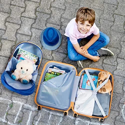 HONEY JOY Kids Luggage Set 12" & 18" | Lightweight Durable ABS Suitcase for Boys Girls thumbnail 4