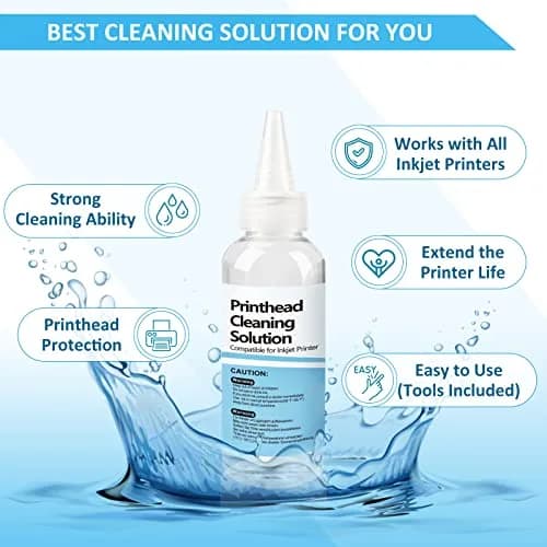 Wawocs Printhead Cleaning Kit 100ml (3.38 Fl Oz) | Professional Inkjet Printer Head Cleaner for Epson, HP, Canon thumbnail 6