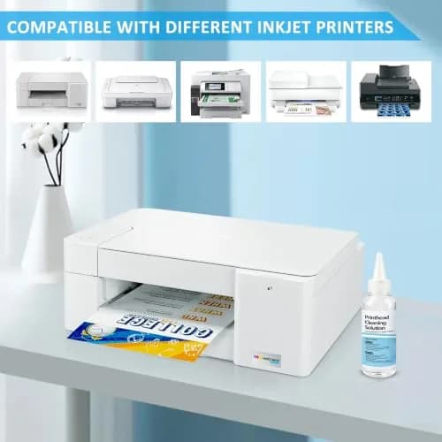 Wawocs Printhead Cleaning Kit 100ml (3.38 Fl Oz) | Professional Inkjet Printer Head Cleaner for Epson, HP, Canon thumbnail 2
