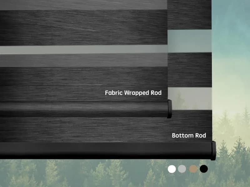 Yoolax Motorized Zebra Blinds with Remote | Room Darkening Smart Blinds for Home & Office thumbnail 5