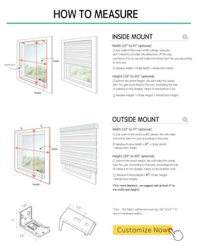 Yoolax Motorized Zebra Blinds with Remote | Room Darkening Smart Blinds for Home & Office thumbnail 7