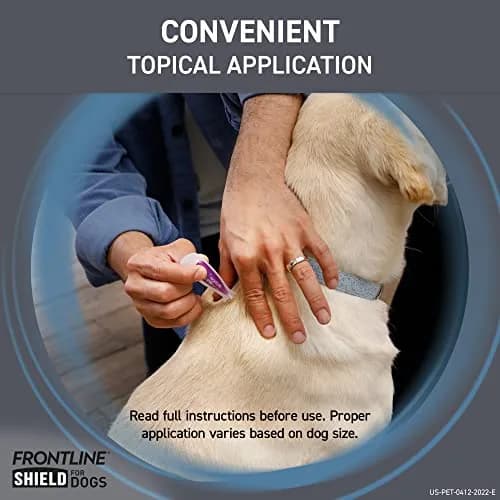 Frontline Shield Flea & Tick Treatment for X-Large Dogs 81-120 lbs | Waterproof, 30-Day Protection thumbnail 6